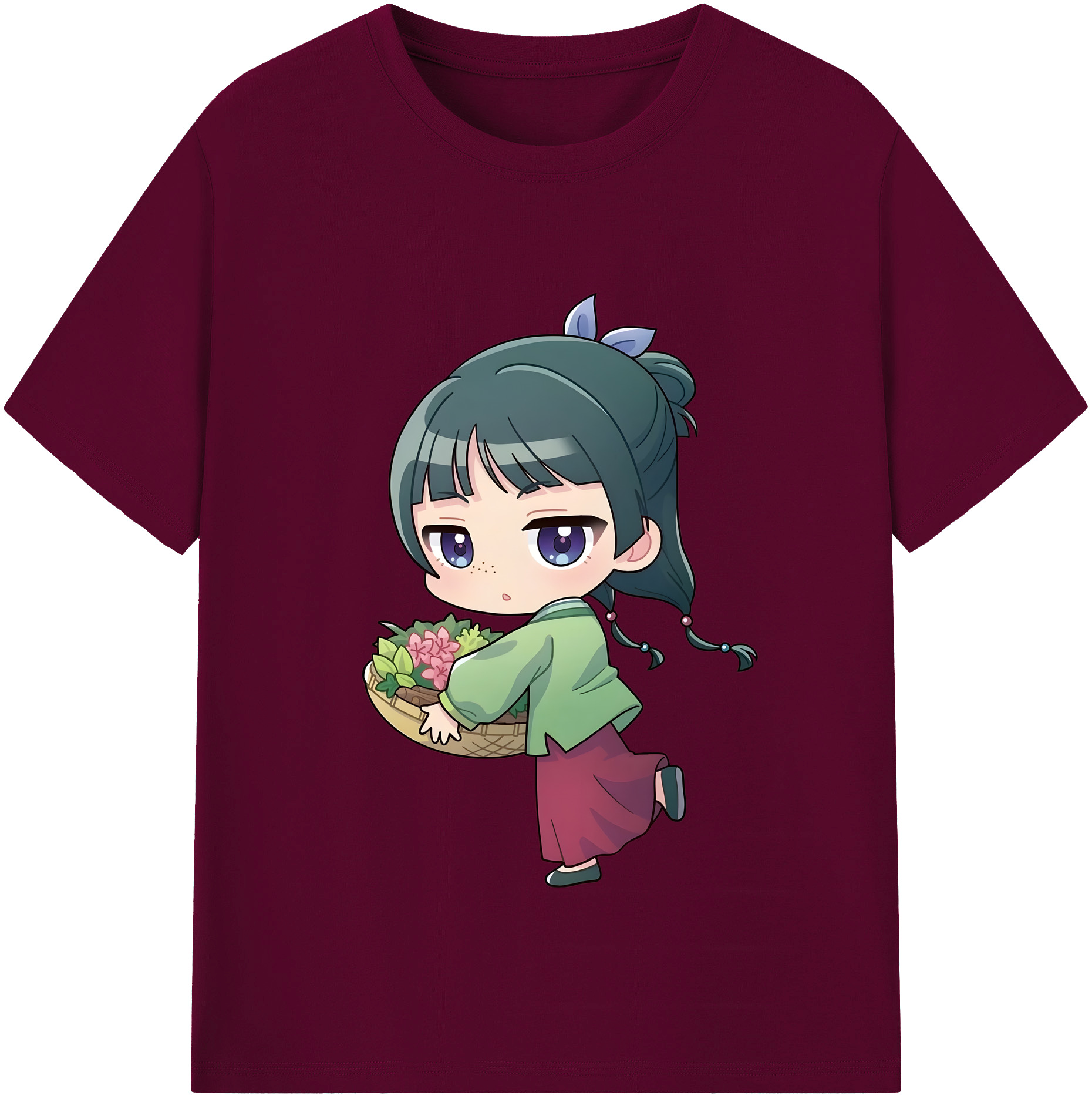 （画像用） 薬屋のひとりごと The Apothecary Diaries レディースカジュアルプリントTシャツ（綿100％）